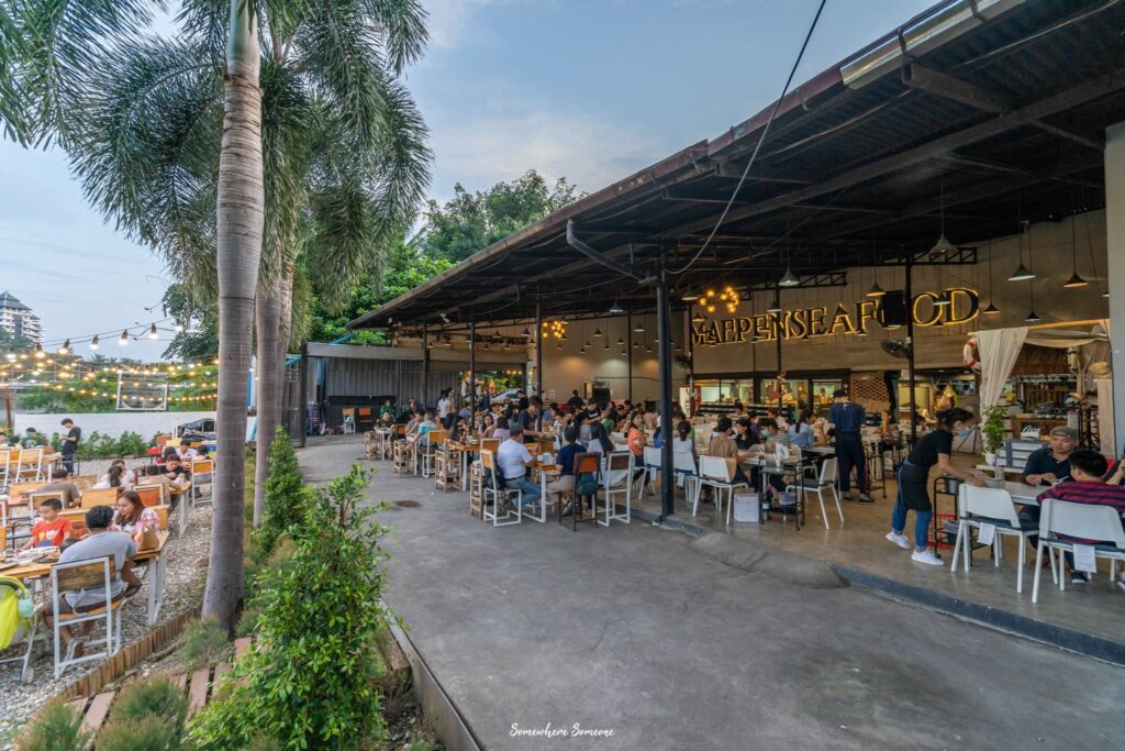 Maepen Seafood Explore Riverside Restaurants Along the Ping River with Welo E-Bike