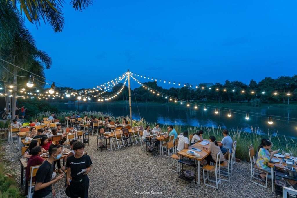 Maepen Seafood Explore Riverside Restaurants Along the Ping River with Welo E-Bike